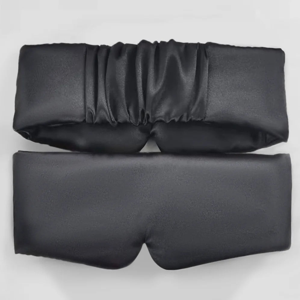 Silk Satin Sleep Mask Comfortable Sleeping Eye Mask Eyeshade Cover Shade Eyes Relax Enlarged Eye Patch Women Men Sleep Health