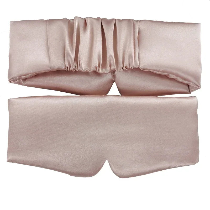 Silk Satin Sleep Mask Comfortable Sleeping Eye Mask Eyeshade Cover Shade Eyes Relax Enlarged Eye Patch Women Men Sleep Health