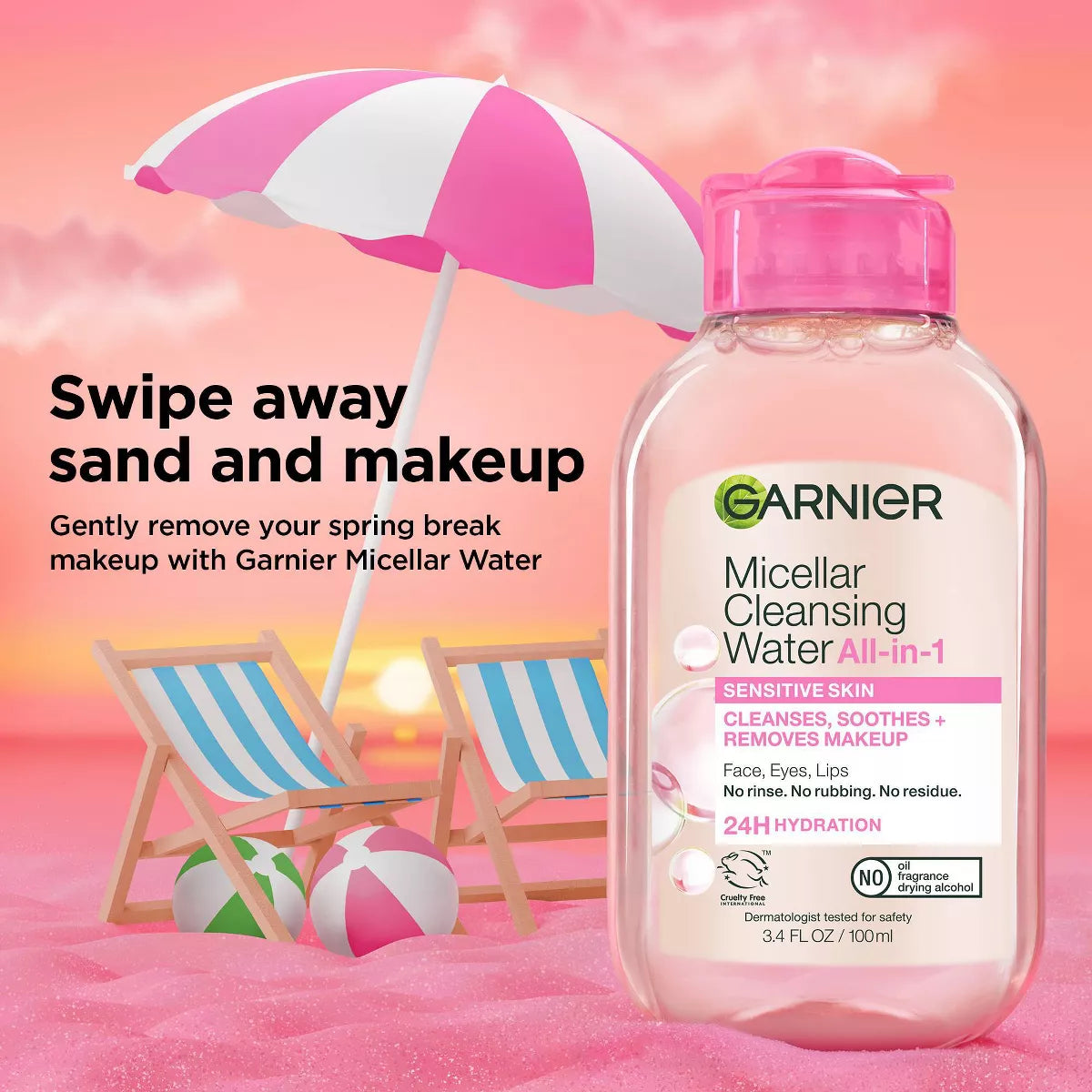 Garnier Micellar Water Hydrating Facial Cleanser & Makeup Remover - Basic Cleansing